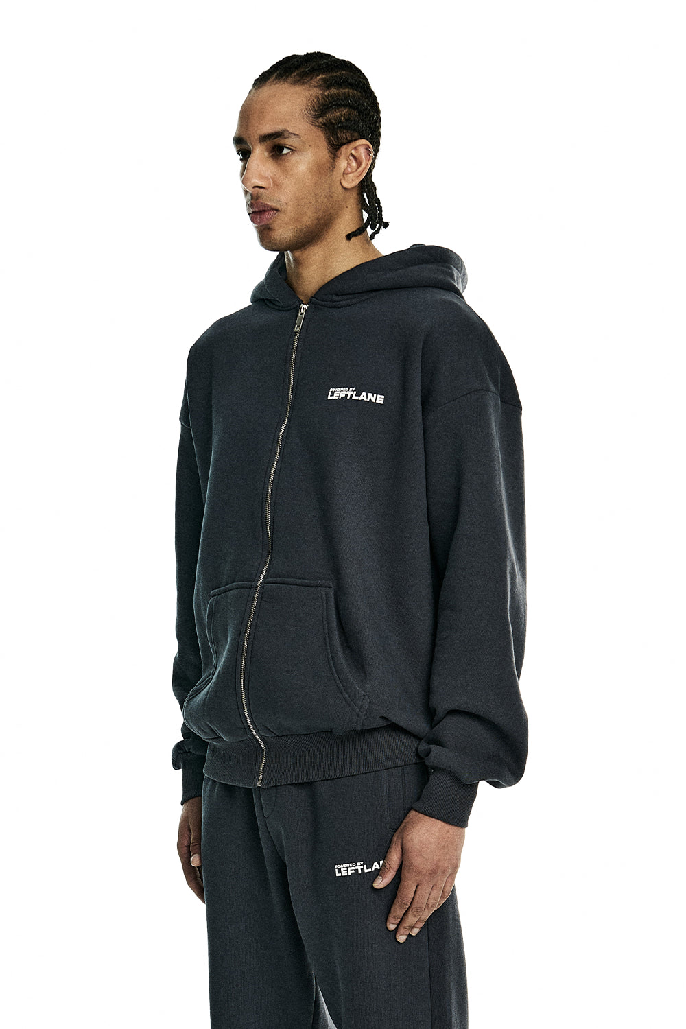 Basic Zipper Dark Grey