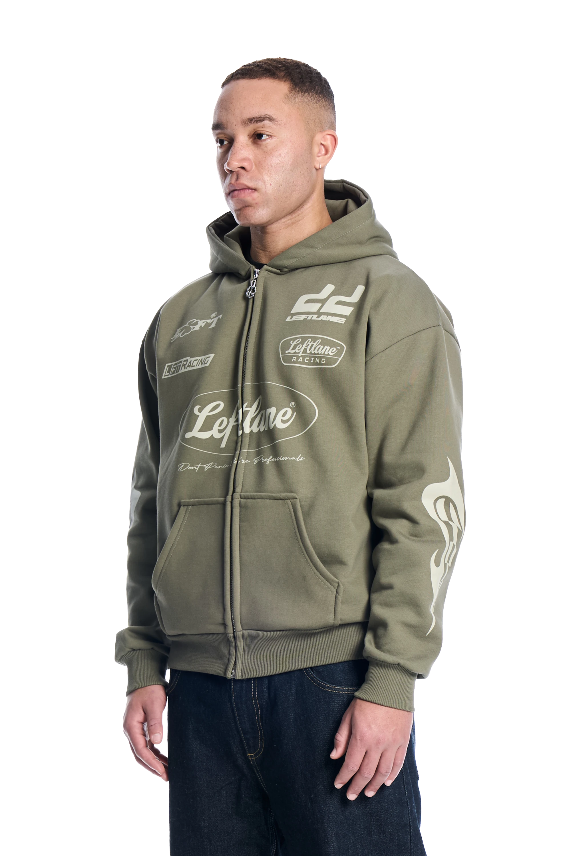 Racing Zipper Shadow Green