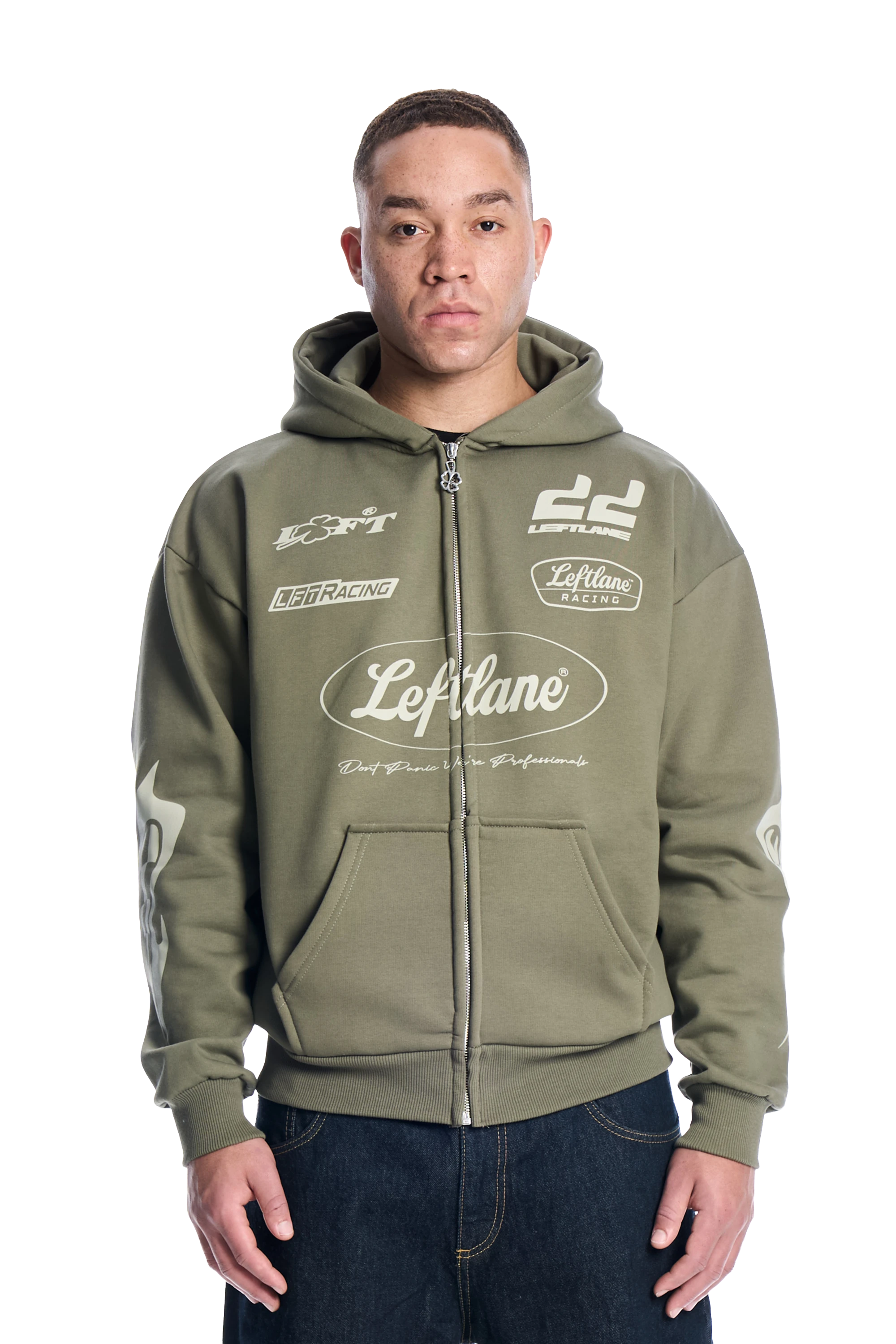 Racing Zipper Shadow Green