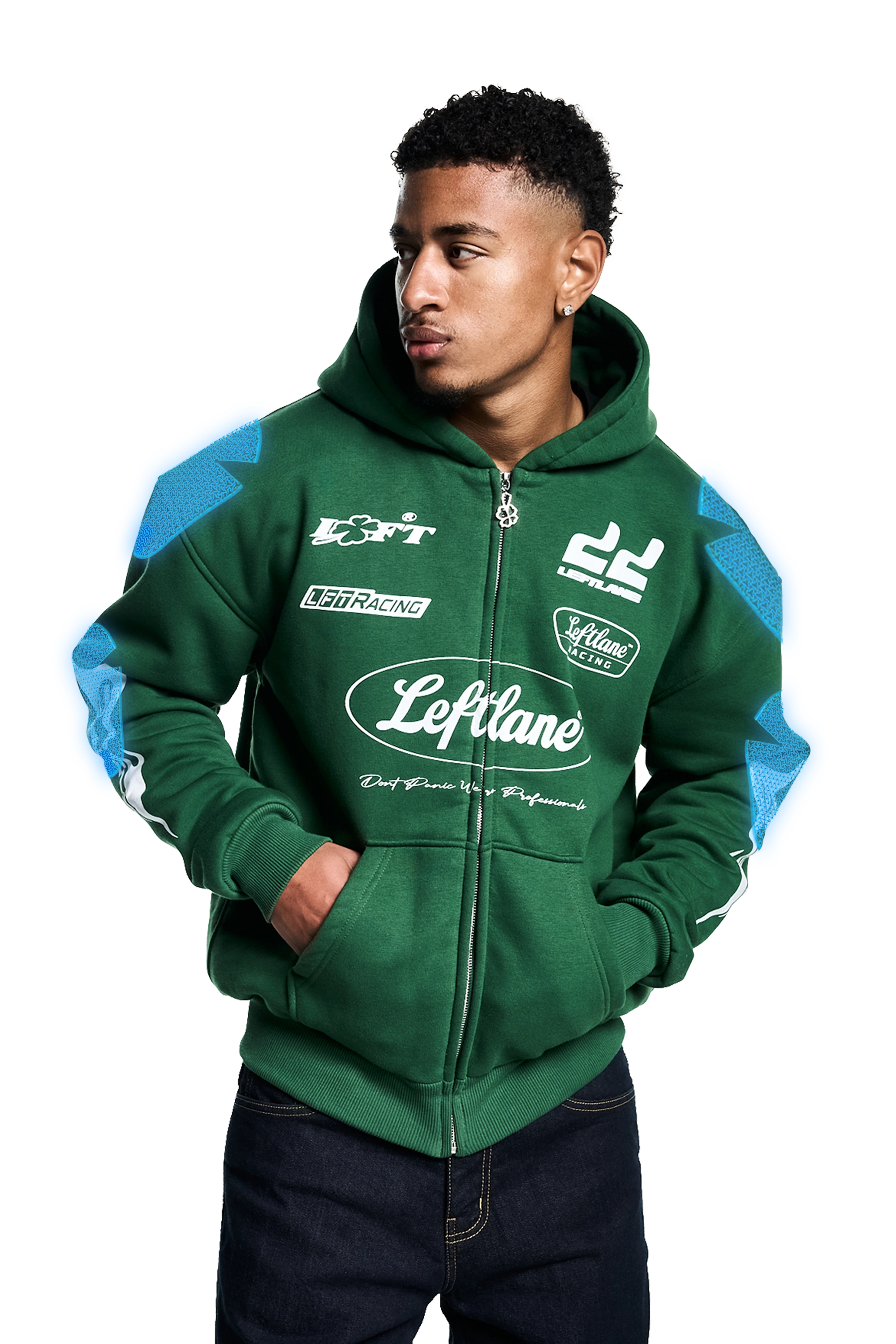 ARAMID RACING ZIPPER GREEN