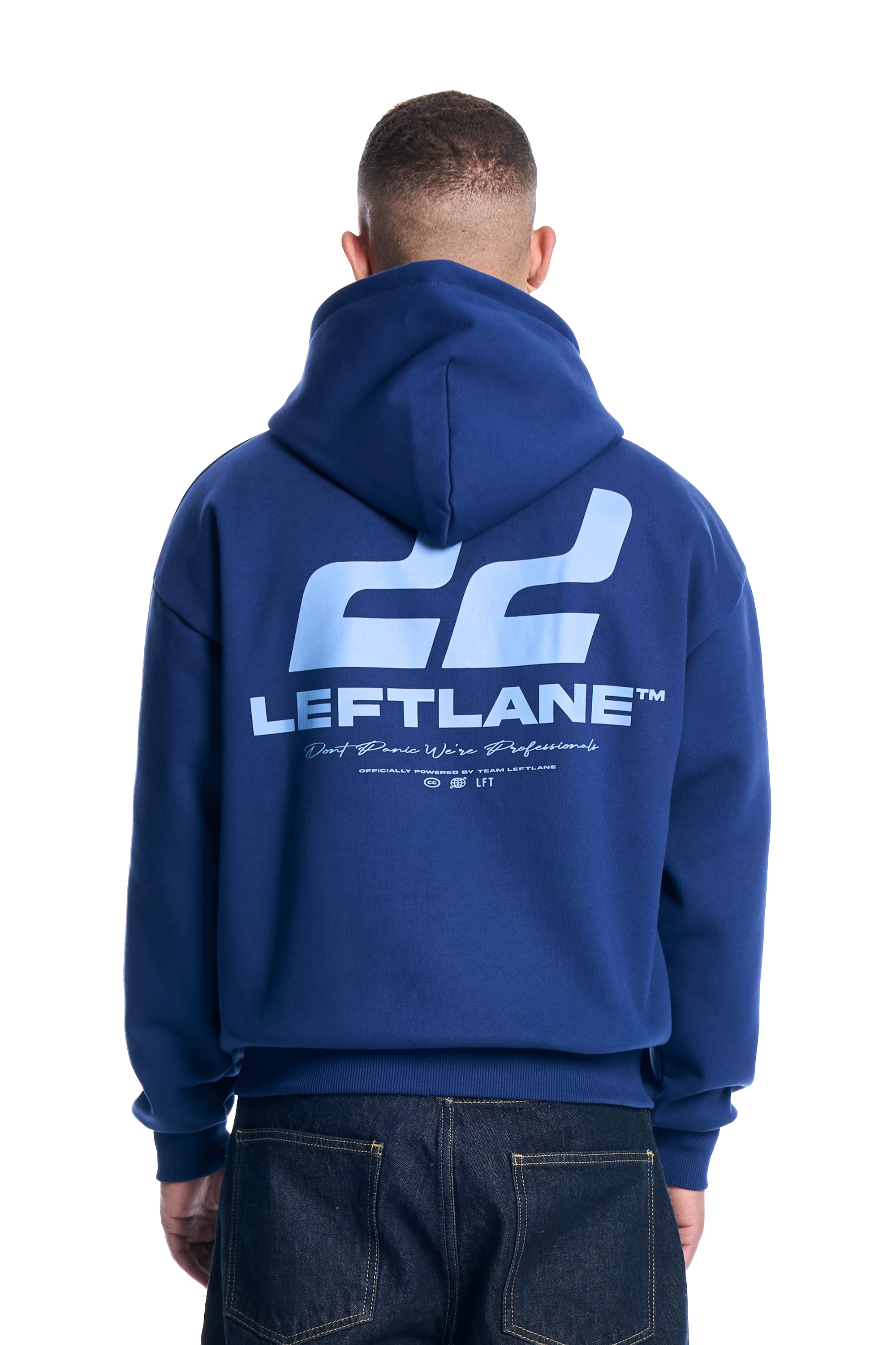 Racing Zipper Navy Blue