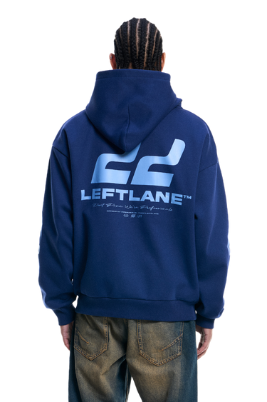 Racing Zipper Navy Blue