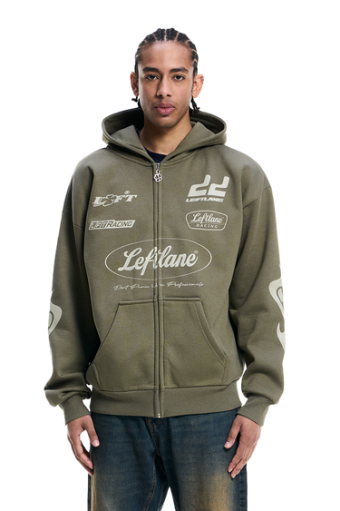 Racing Zipper Shadow Green