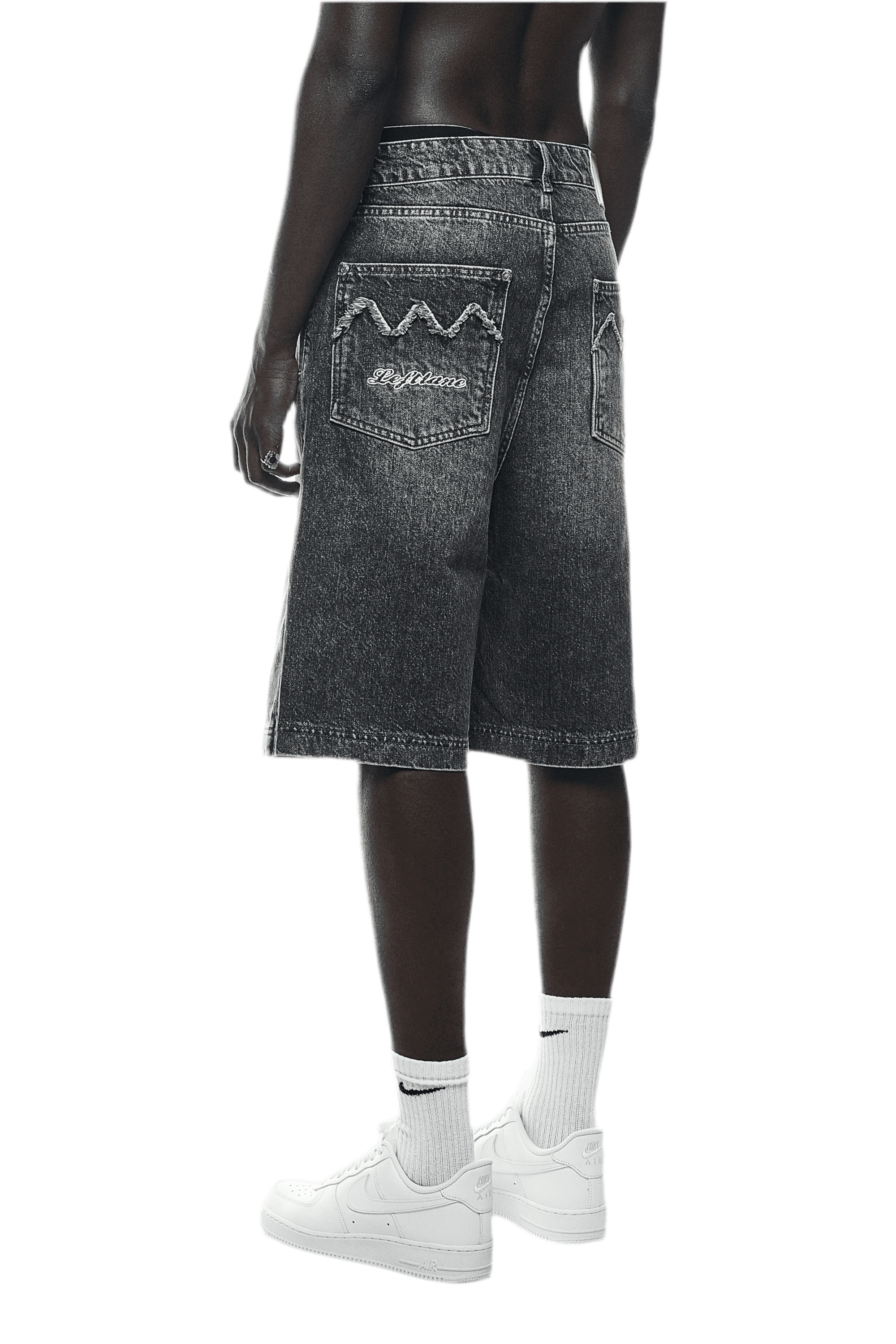 DENIM SHORT GREY