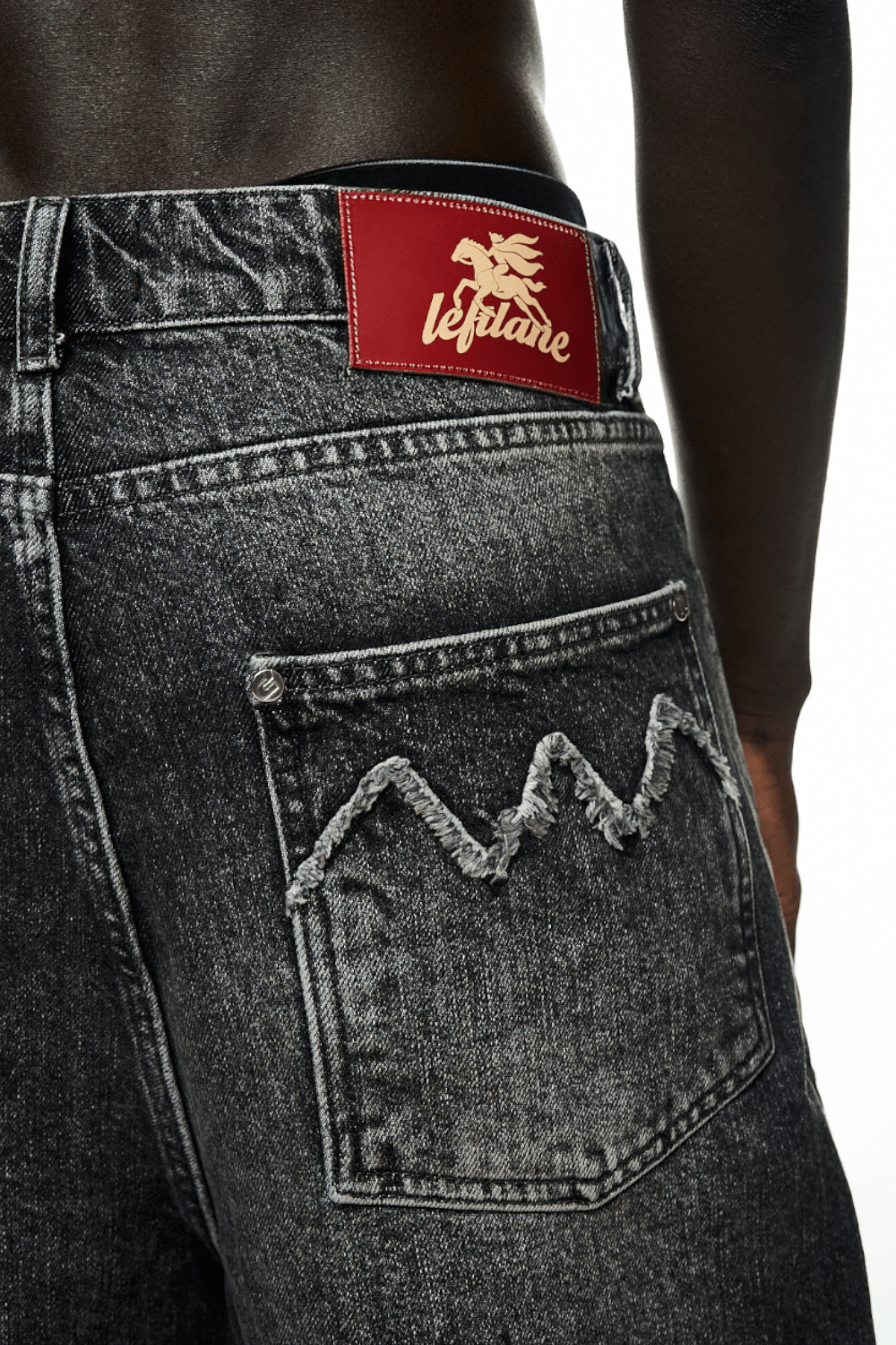 DENIM SHORT GREY