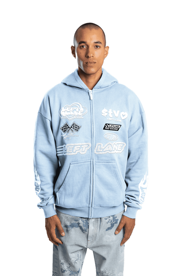 Racing Zipper Blue