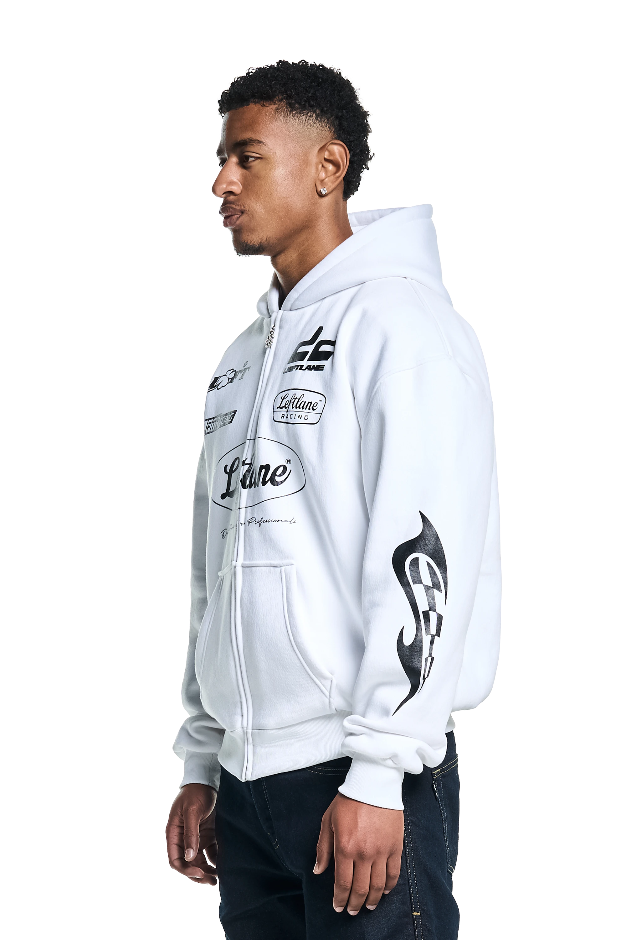 ARAMID RACING ZIPPER WHITE